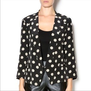 Corey Lynn Calter Black Blazer w/ Beige Dots. Sz12